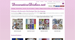 Desktop Screenshot of decorativedishes.net