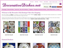 Tablet Screenshot of decorativedishes.net